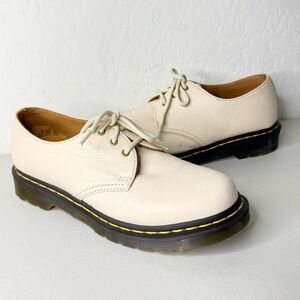 Dr. Martens 1461 Virginia Parchment Beige Pebbled Leather Oxford Shoe EU41 L9